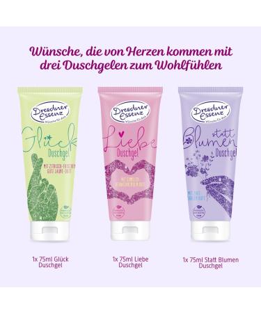  Dresdner Essenz Dresdner Essenz Gift Set "For You" - Soothing Shower Gel - Unisex - Vegan - 3 x 75 ml - Buy Online on GoSupps.com