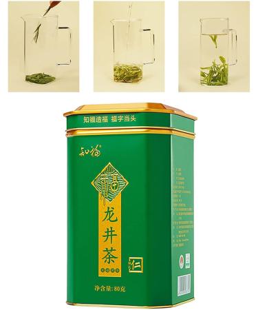  Gavigain Organic Longjing Green Tea Premium Chinese Longjing Tea Authentic Loose Leaf Tea from Chinese Dragon Well 80g - Buy Online on GoSupps.com