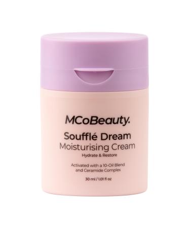 MCoBeauty Souffle Dream Moisturizing Cream Nourishing Hydration for Supple Skin Vegan Cruelty Free Cosmetics