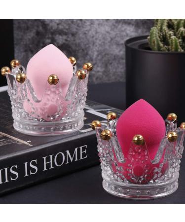 Beauty Blender Holder - Clear Glass Makeup Sponge Storage Rack & Drying Stand | Versatile Candle Holder - Buy Online on GoSupps.com