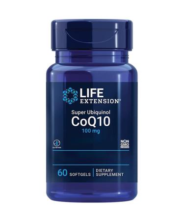 Life Extension Super Ubiquinol 100mg Kaneka-Q10 with Shilajit 60 Softgels Laboratory Tested Gluten Free Soy Free Non-GMO
