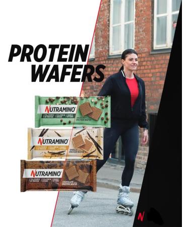  Nutramino Nutramino - Nutramino Protein Wafers (12 x 39 g) - Waffles - Vanilla - Buy Online on GoSupps.com