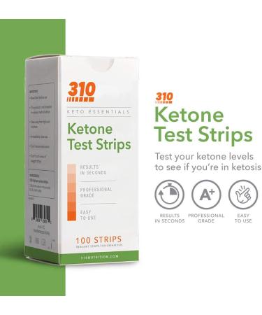 310 Nutrition Ketone Testing Strips (100 Strips) - Accurate Urine Test for Ketosis on Keto Diet - Buy Online on GoSupps.com
