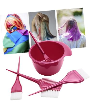 Angoily 1 Set Hairdressing Tool Hair Color Mixing Bowl Hair Tint Bowl Applicator Mixology Kit Pro Tools Home Highlight Kit Hair Coloring Stirrer Hair Dye Cream Stirrer Major Abs Red Brush - Buy Online on GoSupps.com
