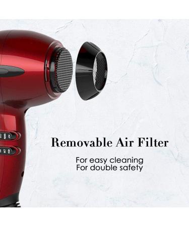1875W Low Noise Hair Dryer 2 Speeds and 3 Heat Settings With Diffuser Comb and Concentrator Can Be Used As Various Holiday Gifts For Mother's Day Christmas And More - Buy Online on GoSupps.com