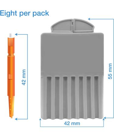 JB White 32 Cerumen Filters for Hearing Aids | Compatible with Starkey Hear Clear & Child Evo | 1.5mm Height 1.7mm Diameter - Orange | International Shipping Available - Buy Online on GoSupps.com