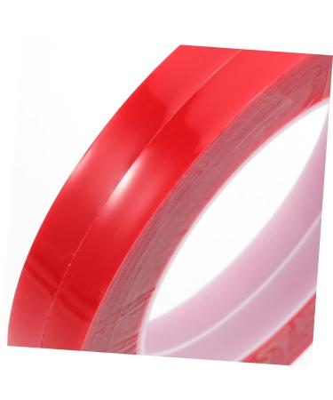 NUOBESTY 4 Rolls Transparent Double-sided Tape Press on Nails Adhesive Nail Art Showing Tape Hanging Poster Tape Nail Display Holders Rug Tape No Trace Color Card Red No Substrate Acrylic - Buy Online on GoSupps.com