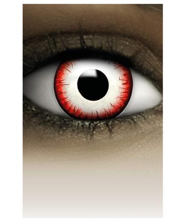 FXCONTACTS Colored Contact Lenses Halloween Red White UNDEAD ZOMBIE 2 pieces (1 pair) - Buy Online on GoSupps.com