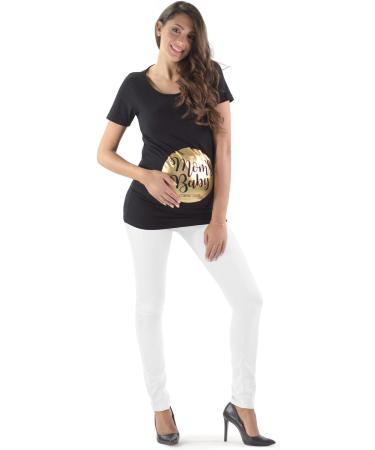 Milano Maternity Jeans - Ultra Stretch Buttery Soft Denim for Pregnant Women | High-Waisted Over The Bump Band | Comfortable and Slimming Maternity Clothing | White - Buy Online on GoSupps.com