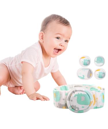 Umbilical Hernia Belt Baby Baby Belly Button Band Newborn Adjustable Navel Band Adjustable Newborn Belly Support Band Wrap Infant Umbilical Hernia Belt Wrap Truss Navel Band with 4 Hernia Packs Lightgreen