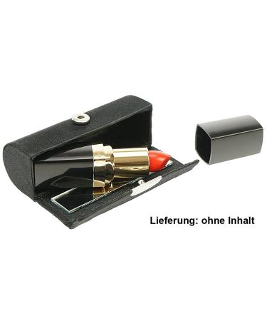 Kosmetex Black Lipstick Box with Mirror & Snap Fastener - Elegant Lipstick Case for International Shipping - Buy Online on GoSupps.com