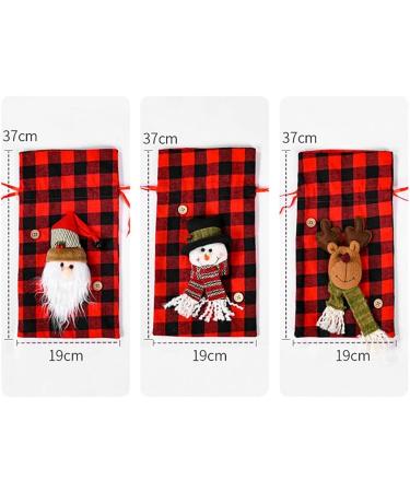 Wosieue 3 PCS Christmas Candy Bags Bags Gift Bags for Festivals and Decorations Super Cute - Buy Online on GoSupps.com