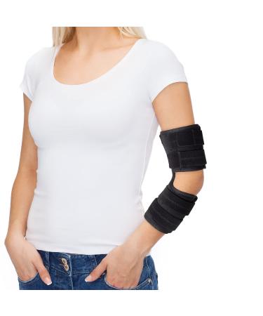 Scurnhau Adjustable Elbow Brace for Tendonitis Elbow Support for Cubital Tunnel Syndrome Injuries L/XL