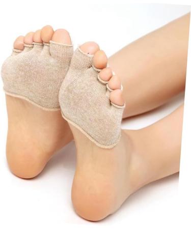Fomiyes Women's Fitness Half Socks - 4 Pairs No-Show Toe Stopper & Yoga Liner Socks for Peep-Toe Pumps - Buy Online on GoSupps.com