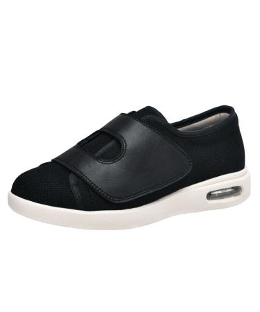 Diabetic Shoes for Women Winter Diabetic Shoes Shoes for Edema and Swollen Feet Applies to Post Operation Surgery Diabetes Edema Swollen 7.5 Black
