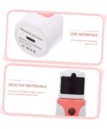 Beavorty 1 Set Hydrating Instrument Steamer for Face Nano Mist Sprayer Nano Facial Mister Facial Mister Steamer Portable Facial Mister Handy Mist Sprayer Abs Pink Face Sprayer Handheld Doll 10X3.3cm Pink - Buy Online on GoSupps.com