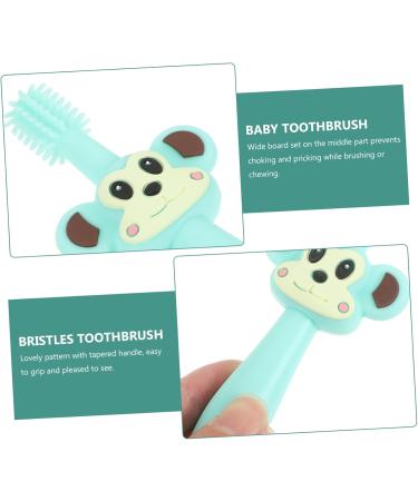 Healvian Silicone Teether Toothbrush | Soft Fur Toddler Training Brush for Teething Relief - Durable & Safe - Buy Online on GoSupps.com