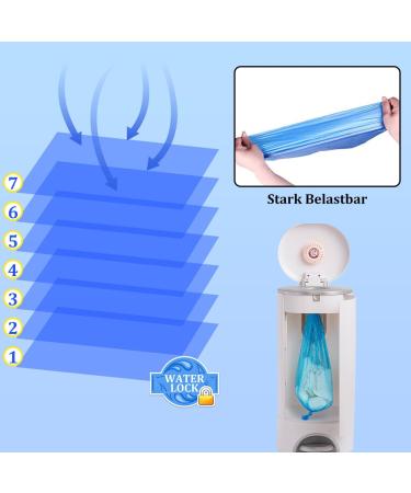 10-Pack Diaper Pail Refill Cassettes | Compatible Diaper Waste Bucket Film | International Shipping Available - Buy Online on GoSupps.com