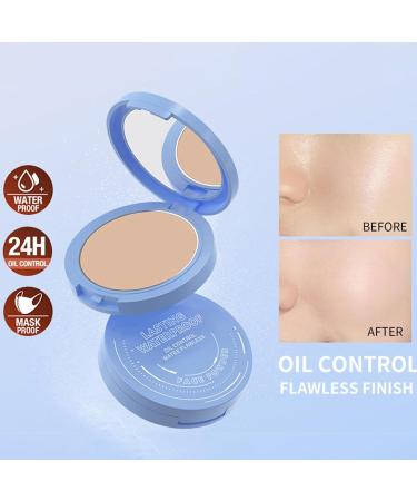Pressed powder setting powder Matte Oil Control Face Powder Silky Matte Light Beauty Powder Makeup Face Powder Matte Oil Control Nude Makeup Pressed Powder Foundation - Buy Online on GoSupps.com