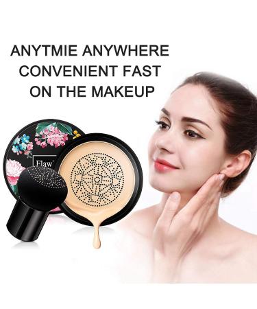Mushroom Head Air Cushion BB Cream | Moisturizing CC Liquid Foundation for Even Skin Tone | Brightening Makeup Base Primer (Natural) - Shop Internationally - Buy Online on GoSupps.com