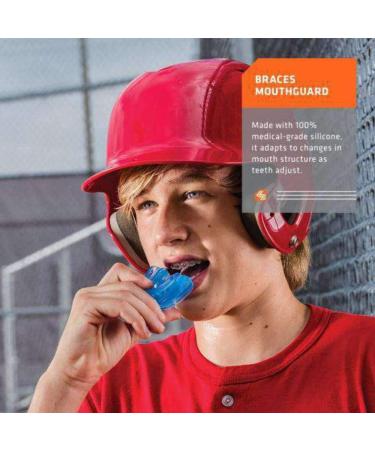 Shock Doctor Mouthguard for Braces - Medical Silicone - Double & Single Protection for MMA Hockey & Martial Arts - Pink - Buy Online on GoSupps.com