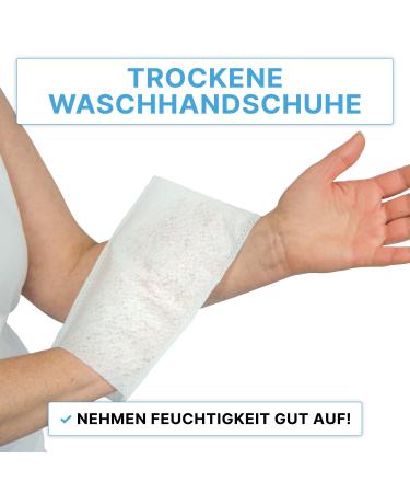 50 Arnomed Disposable Flap Wash Gloves - Soft Gentle Eco-Friendly for Baby Kids & Adults | 75g/m White Body Care - Buy Online on GoSupps.com