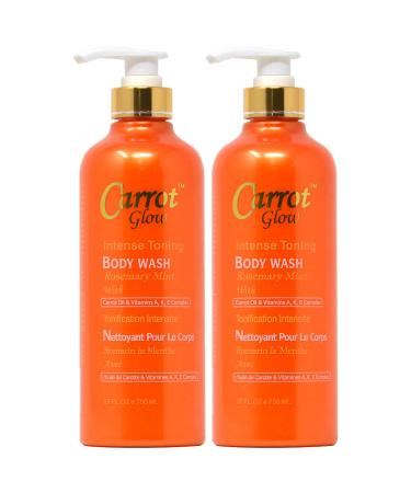 Carrot Glow Intense Toning Body Wash 27oz (Pack of 2) - Buy Online on GoSupps.com