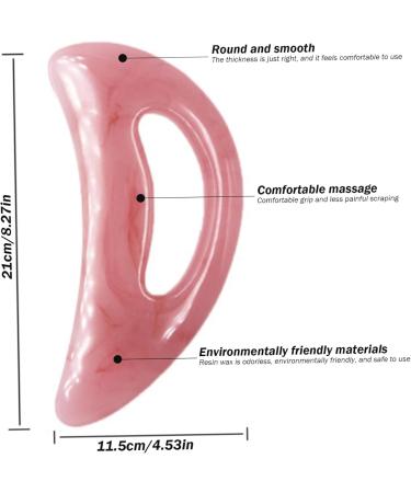 Premium Guasha Tool for Body Massage - Bows-Shaped Smooth Harz Stone with Rounded Handle for Pain Relief & Muscle Relaxation - Buy Online on GoSupps.com
