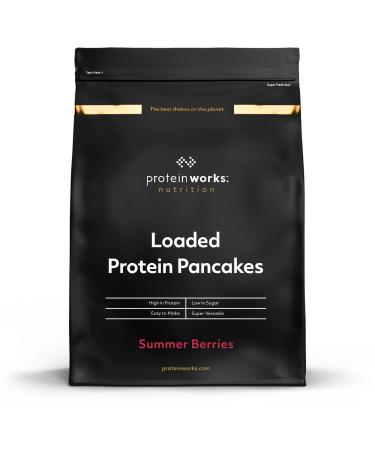 Protein Works - Loaded Protein Pancake Mix | Premium Pancake Mix | High Protein Pancakes | High Protein Breakfast | Low Sugar Snack | 16 Servings | Summer Berries | 1kg Summer Berries 1kg