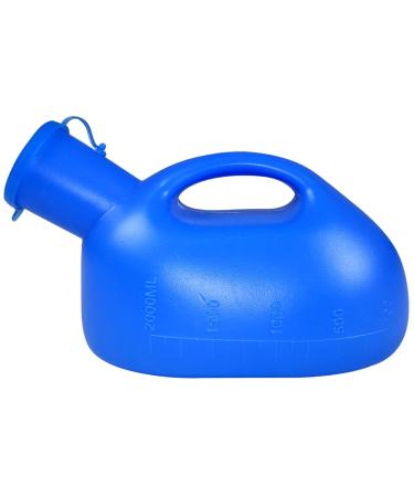 Mobile Toilet Potty Pee Urine Bottle Men Reusable Pee Jug Bottle with Lid Portable Thicken Men's Potty 2000ml - Buy Online on GoSupps.com
