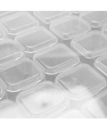 Qwertfeet 56 Grids Storage Tool DIY Organizer Transparent Plastic Removable Rhinestones Nail Art Grid 56 Diamond Storage Box Necklace Beads Display Stand - Buy Online on GoSupps.com