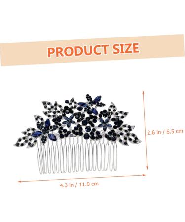 Beaupretty Accessories dark blue hair comb girls hair accessory wedding headpiece flower girl headpieces for wedding combs bridesmaid European and American accessories Comb - Buy Online on GoSupps.com