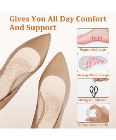 Arch Support Inserts - Gel Insoles for Flat Feet Pain Relief & Plantar Fasciitis | 2 Pairs - Buy Online on GoSupps.com