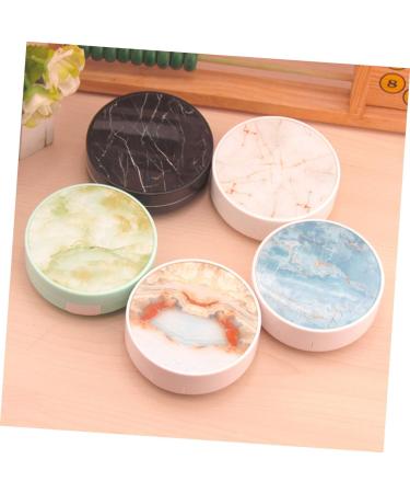 Buy Homsfou Marble Hard Contact Lens Container Portable Organizer & Eye Care Set for Safe Storage - Buy Online on GoSupps.com