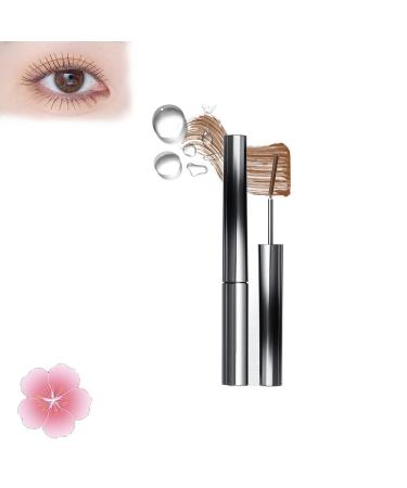 Jade Rosebury Iron Wand Mascara Styledchic Iron Wand Mascara Iron Wand Mascara Lengthening Curling Mascara Metal Wand Washable Metal Rod Mascara 3D Curling Eyelash Iron Mascara (Fine Brown)