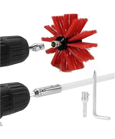 Chimney Flue Cleaning Rod & Brush Set - Complete Duct Cleaning Kit for Lint Removal (9 Rods 410mm) - International Shipping Available - Buy Online on GoSupps.com