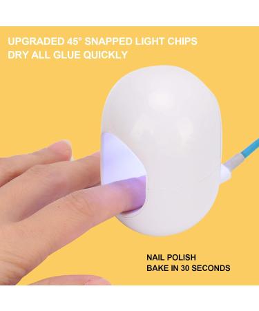 Mini UV LED Nail Lamp - 5W Portable Quick-Drying Nail Dryer for Gel Manicure - Ideal Nail Art Tools for Home & Travel - Buy Online on GoSupps.com