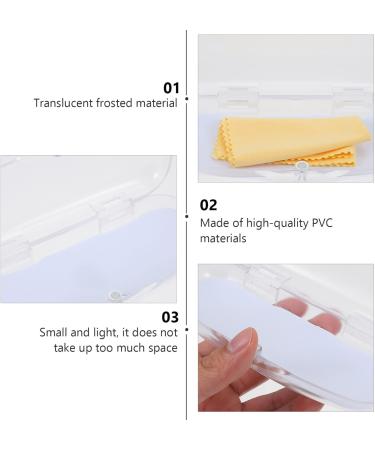 COHEALI Glasses Case - 2 Pack Transparent Eyeglass Holder & Lens Storage Box for Safe Eyewear Protection - Buy Online on GoSupps.com