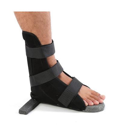 KIMISS Ankle Support Brace 3Sizes Adult Leg Fixation Protector Ankle Strap Support Foot Orthosis Plantar Splint Brace (S)