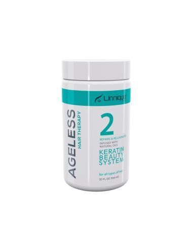 UNNIQUE Ageless Hair Therapy Repairing & Rejuvenating Keratin Hair Treatment infused With Natural Oils for All Hair Type 32 Fl Oz