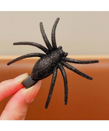 4 Pcs Spider Hair Clips Punk Spiders Shape Hair Barrettes Halloween Hairpin Gothic Spider Barrettes for Women Girls - Buy Online on GoSupps.com