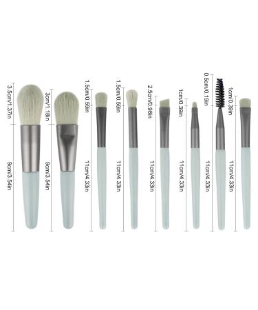 TouGod 8pcs Makeup Brush Set with Leather Bag | Professional Portable Travel Brushes for Powder Concealer Blush & Eye Makeup - Buy Online on GoSupps.com