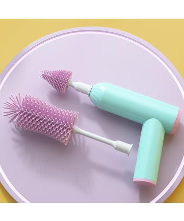 Electric Bottle Cleaning Brush Rechargeable Bottle Cleaner Set Straw & Nipple Brush | Electric Baby Bottle Cleaner Set Straw Brush Say Goodbye to Hassle Cleaning Hondony 02b Emerald Green - Buy Online on GoSupps.com