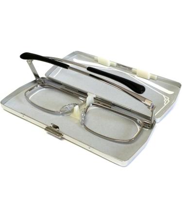 Kanda Slimfold Model 3 Gunmetal 1.25 Folding Reading Glasses - Stylish Portable & Lightweight International Shipping Available - Buy Online on GoSupps.com