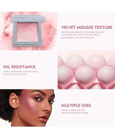 Buy Natural Face Blush Foundation #03 - Brightening & Moisturizing Glittering Powder | International Shipping Available - Buy Online on GoSupps.com