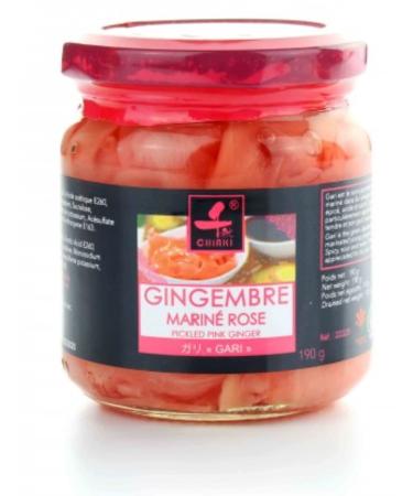 Gari Sushi Pink Ginger CHIAKI in Jar 190g - Pack of 2, 4 and 6 Jars - Free Delivery France - Shipping by Bo Time (4)