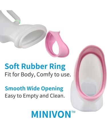MINIVON Female Urinal for Women - 32oz/1000mL Pee Bottle Bedside  Glow in The Dark Urination Device for Elderly Bedridden Patients in Bed  Urinary Chamber Portable Urine Bottle for Travel - Buy Online on GoSupps.com