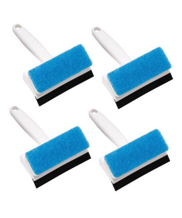 Zerodeko 4pcs Wiper Bath Tub Cleaner Household Floor Cleaners Car Wash Sponges Door Window Sliding Track Kitchen Cleaning Sponges Sneakers Cleaner Wall Brush Multifunction Plastic