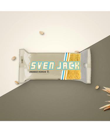 Buy Sven Jack Energy Cake - Pineapple Coconut (Pina Colada) - 24x125g Oatmeal Flapjack - Low Sugar High Energy Bar - International Shipping Available - Buy Online on GoSupps.com