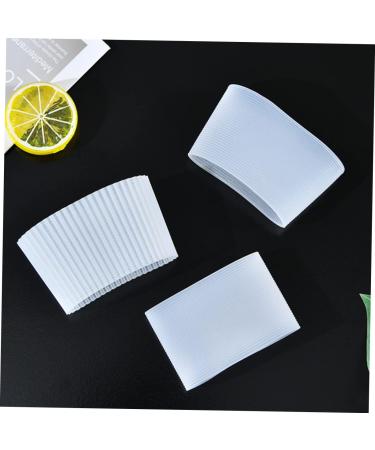 MUSISALY 27 Pcs Silicone Cup Cover Coffee Tea Cup Sleeves Coffee Travel Mugs Cup Insulator White - Buy Online on GoSupps.com